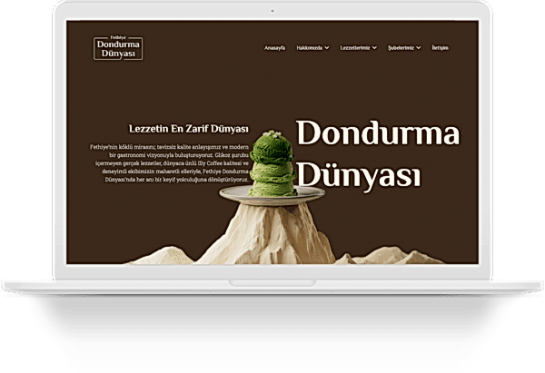 dondurma dunyasi wordpress website tasarimi