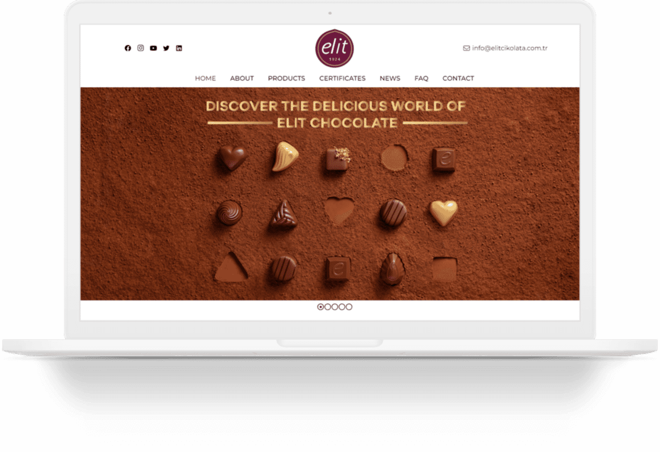 elit chocolate wordpress web sitesi tasarimi