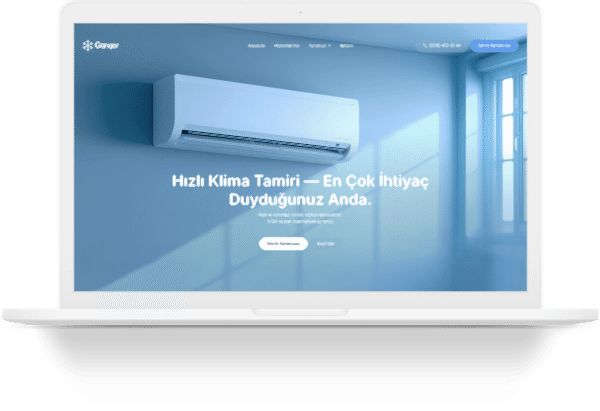gungor iklimlendirme wordpress web site tasarimi